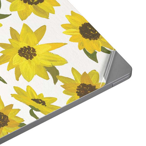 Cat Coq Sunflower Acrylic Universal Laptop 12in (9.8 x 6.8in) Skin
